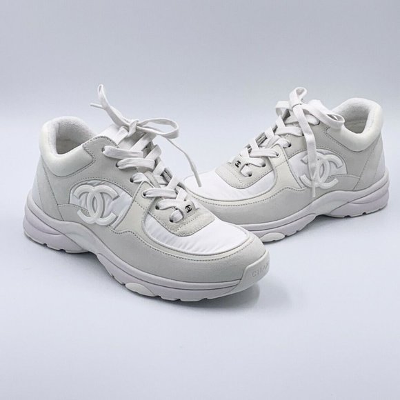 Authentic Chanel Reflective CC Logo Sneaker 39 - Picture 4 of 5